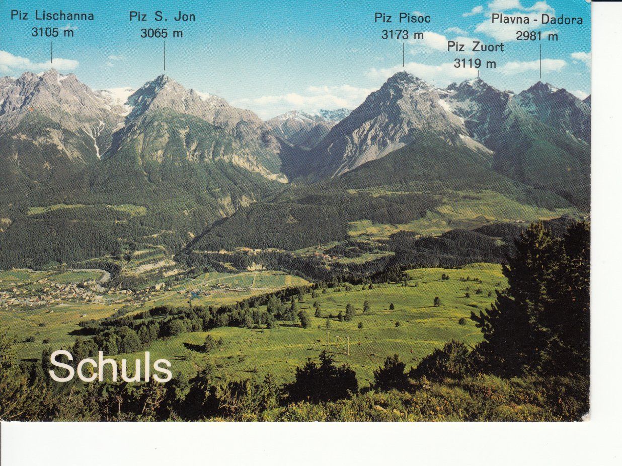 Ansichtskarten: Schuls 1960 – Gebraucht aus Bürglen TG von StampGraf