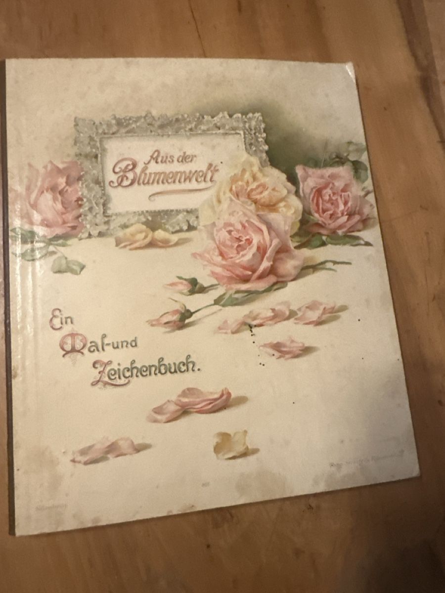Bücher: Antikes Mal- und Zeichenbuch "Aus der Blumenwelt" – Gebraucht aus Frauenfeld von aluma14