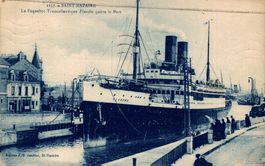 Saint Nazaire. Transatlantik-Dampfer Flandre