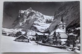 Grindelwald, Kirche mit Wetterhorn