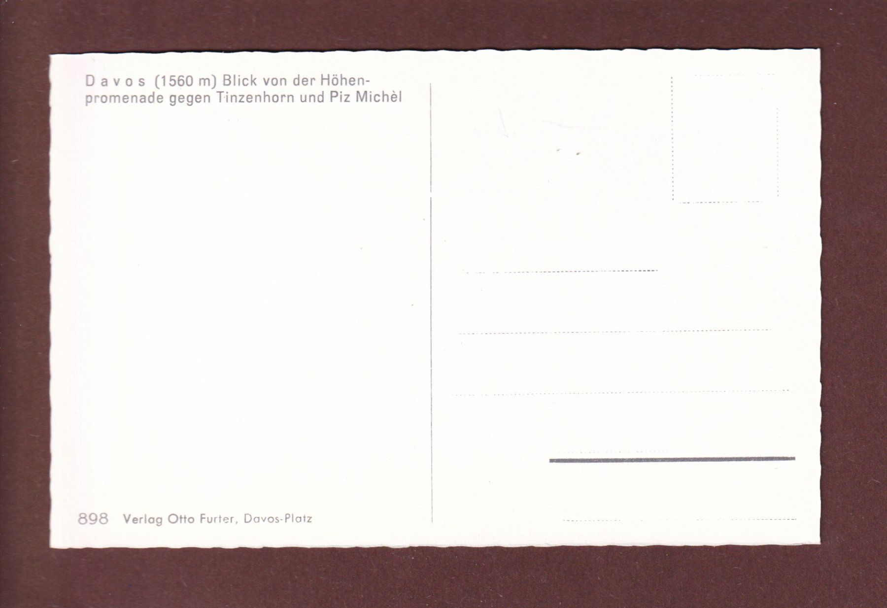 Cartoline postali: DAVOS - Blick von der Höhenpromenade – Usato da Pully venduto da nicecards 1