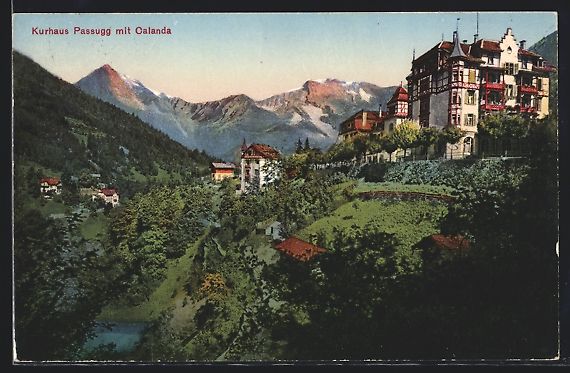 Cartes postales: AK Passugg, Kurhaus mit Calanda, 1925 – D'occasion à Berlin par bartko-reher