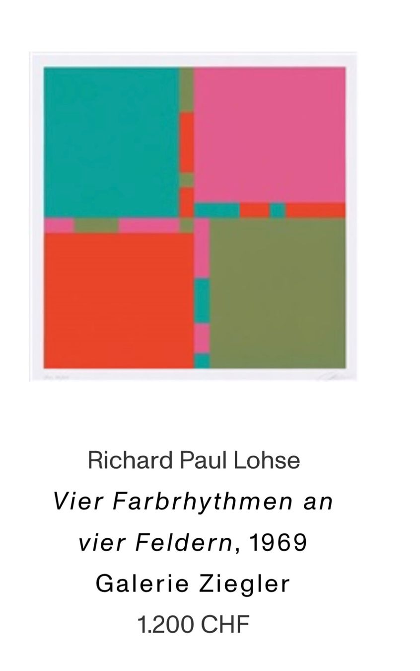 Grafica & Litografie: Richard Paul Lohse, handsigniert, nummeriert – Usato da Rain venduto da Pic-Ass 6