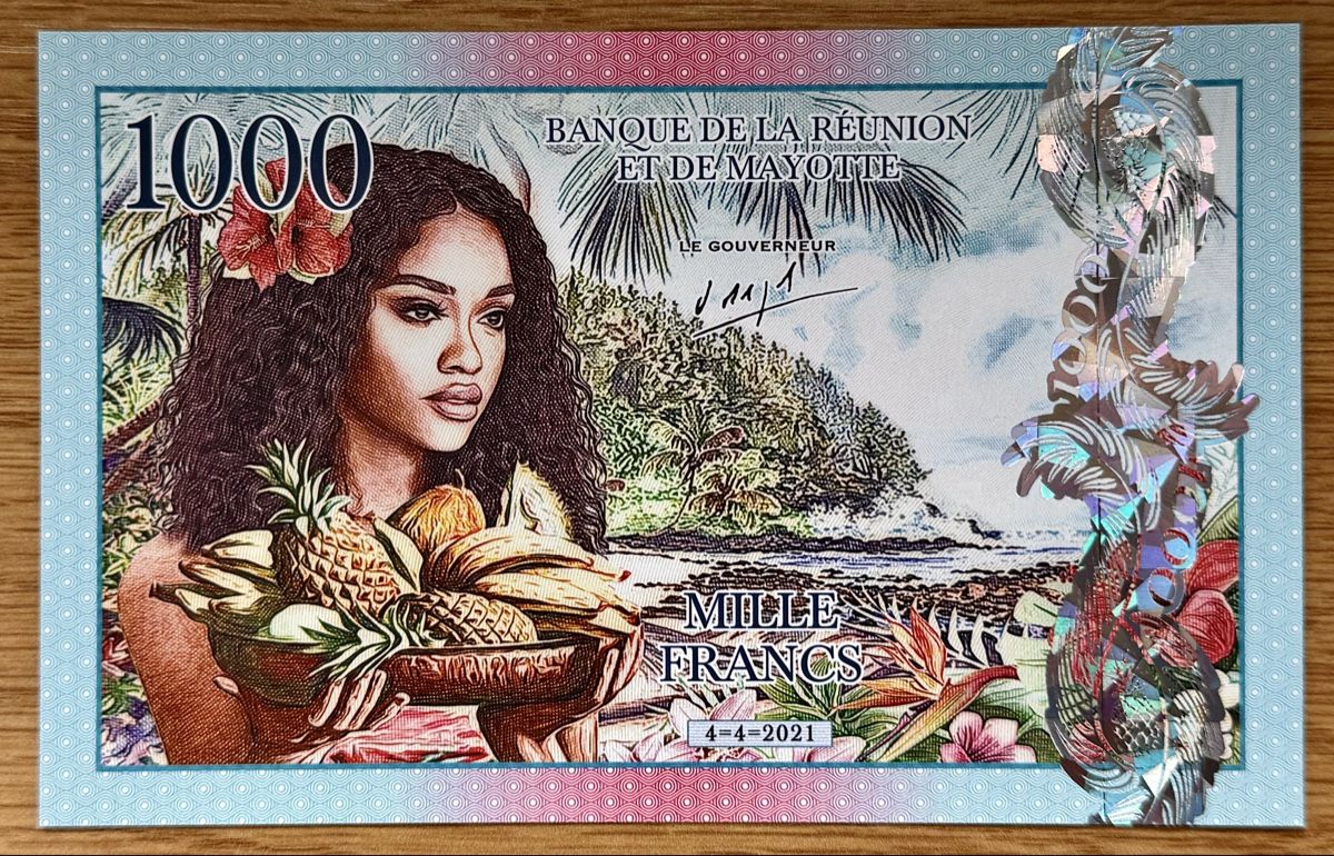 Banknoten: 1000 Francs Mayotte 2021!!! Fantasy Banknote!!! UNC!!! – Neu (gemäss Beschreibung) aus Oberentfelden von NunoLouro