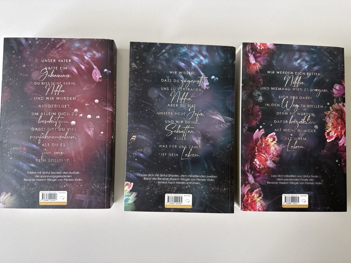 Libri: Penelope Violin Trilogie "Sinful"   1 - 3 – Usato da Zürich venduto da Smarties13 2