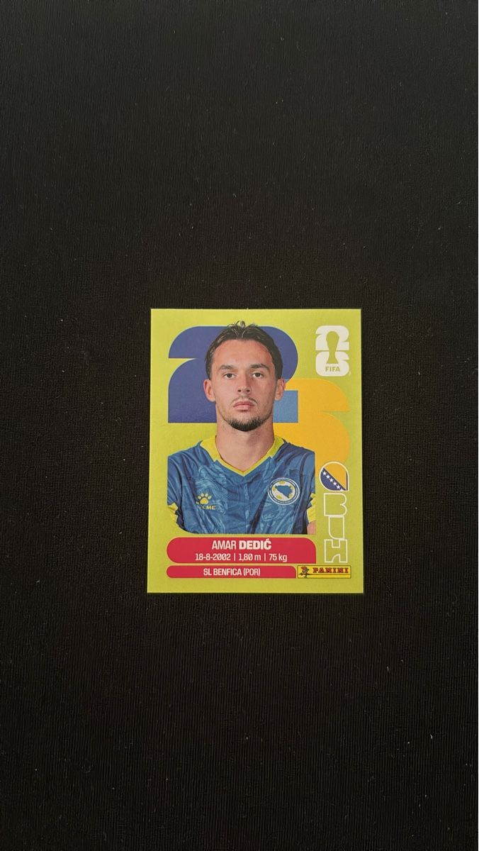 Panini Carte collezionabili: Amar Dedic - Panini  - WM 2026 - BIH 3 – Usato da Kaiseraugst venduto da Baum_12