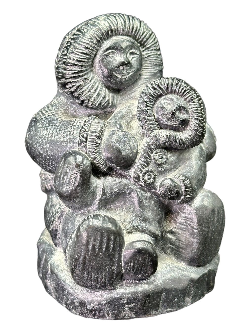 Sculture & Statue: WOLF sculpture inuite originale en stéatite. Canada – Usato da Morges venduto da magicle 6