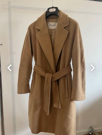 Vintage Max Mara Kamelhaar Mantel in Grösse 34