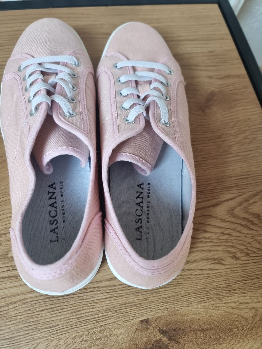 Scarpe da donna: Rosa Stoffschuhe mit Glitzereffekt, Gr. 39 – Usato da Interlaken venduto da NataliiaS 5