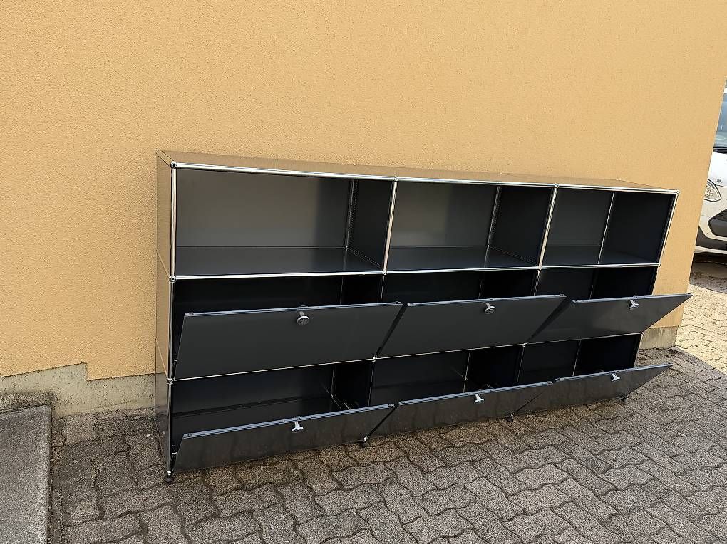 USM Cassettiere: USM Haller Sideboard 2 Stück Anthrazit 3x3 – Usato da Dietikon venduto da Kumar_Occasionen 5