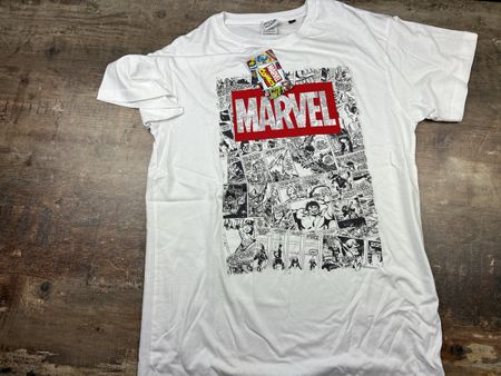 Marvel Comic T-Shirt, weisses Shirt, Grösse L, Neu!