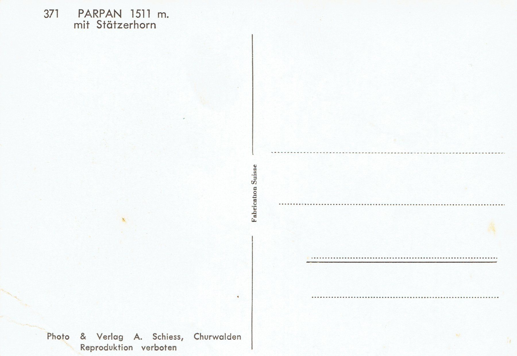 Cartes postales: Parpan GR, um 1955 – D'occasion à Otelfingen par Schmitte9 1