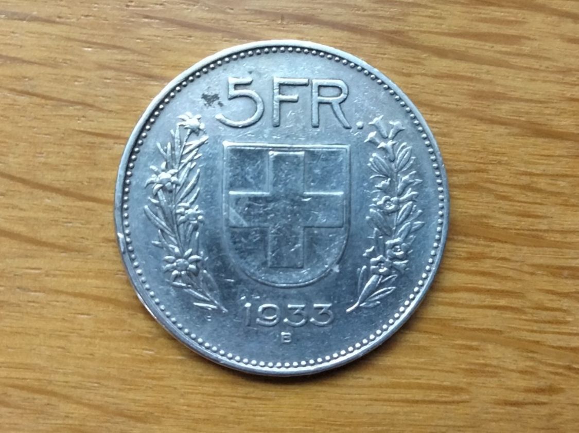 Tutti le monete: 5 Franken Silber 1933 – Usato da Seengen venduto da Charlie67