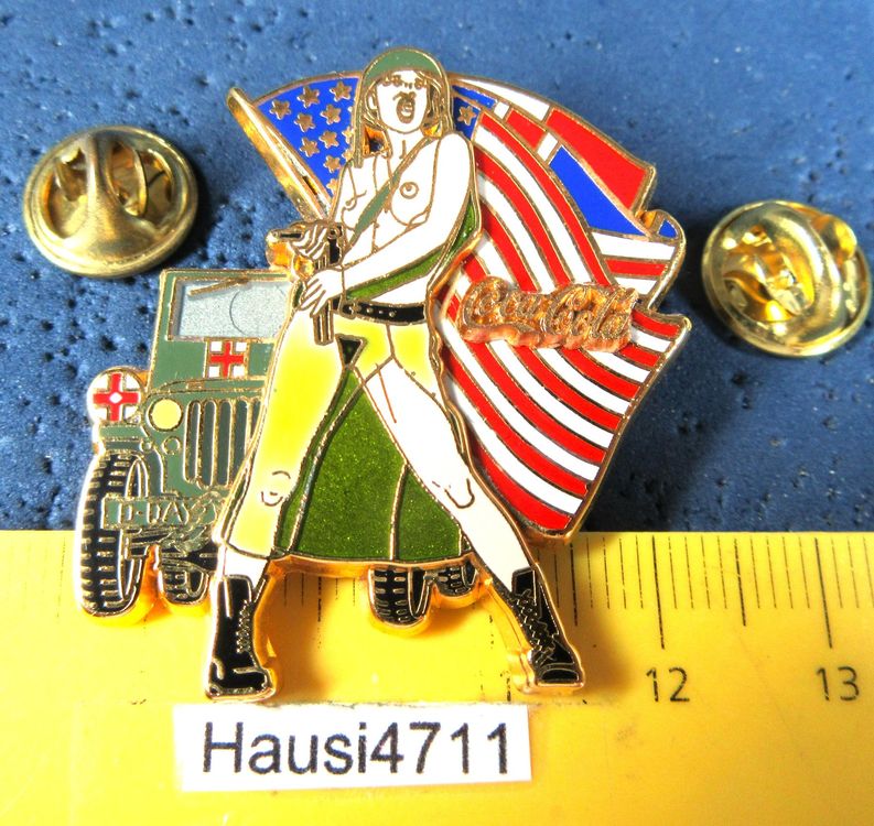 2NÄGEL-DOPPEL-PIN SEXY GI-GIRL JEEP WILLIY' COCA-COLA USA | Kaufen auf ...