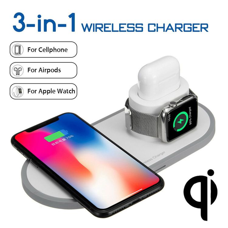 2Pace® 3 in 1 QI Charger 10W Ladegerä... 1