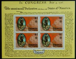 Bahamas Kat. Block 16 ** 1976 200 Jahre USA