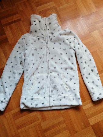 flauschiger Fleecepulli - Fleecejacke - Faserpelz 158/164