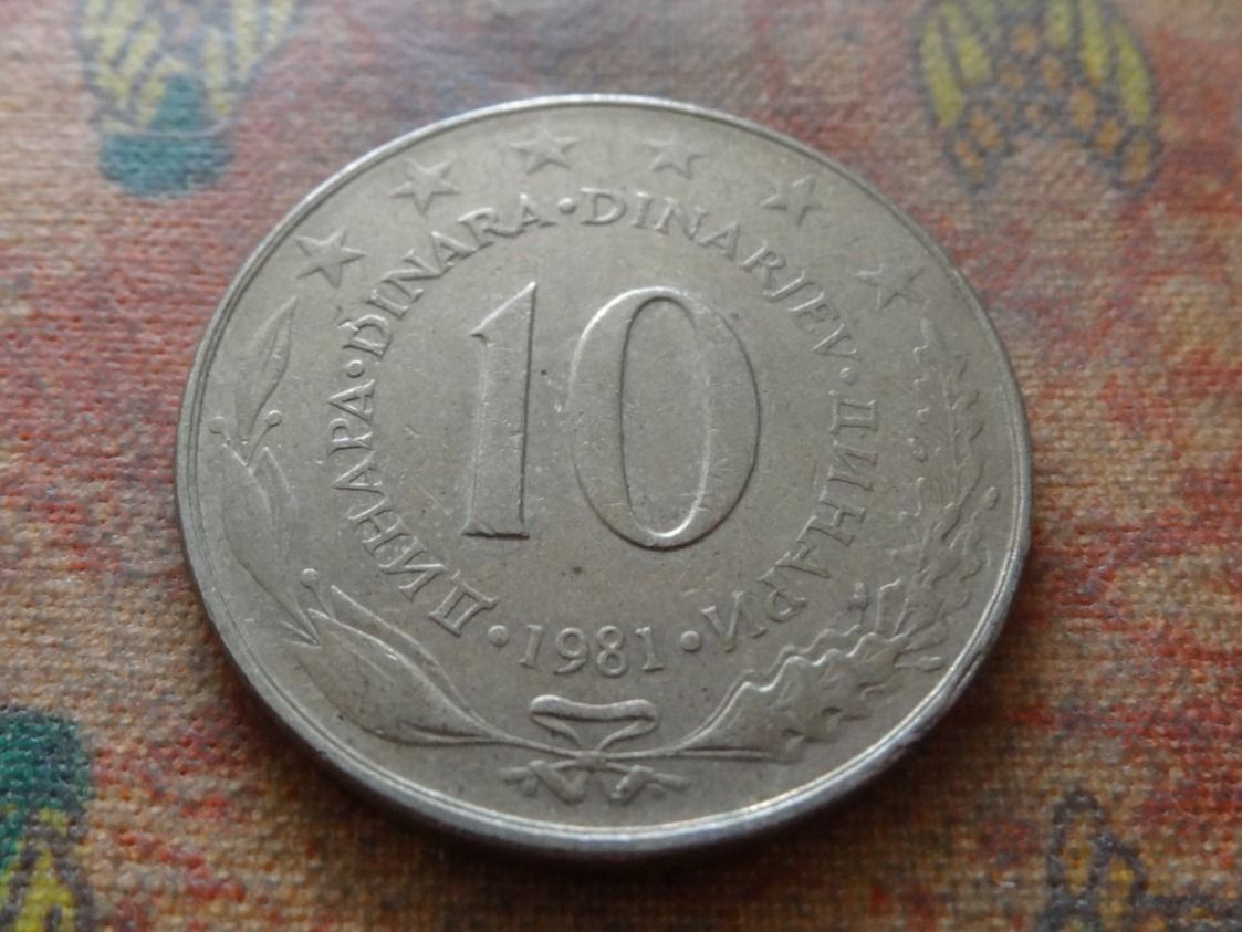 Tutti le monete: YOUGOSLAVIE  10  Dinara  1981 – Usato da Romanel-sur-Lausanne venduto da Swift13