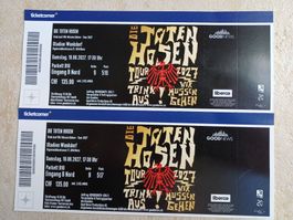 2 Tickets - TOTE HOSEN - Bern - Top-Sitzplätze, vorne, mitte