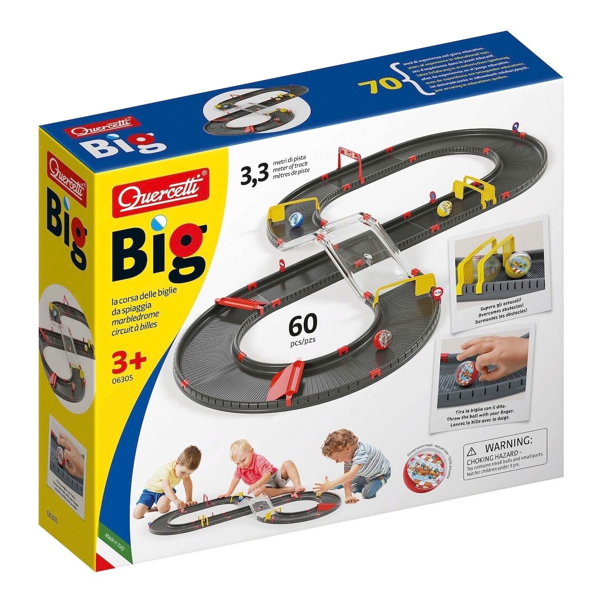 Giocattoli: Quercetti Kugelbahn Big - 3,3 Meter 60 Teile – Nuovo (secondo la descrizione) da Basel venduto da Seifehuesli