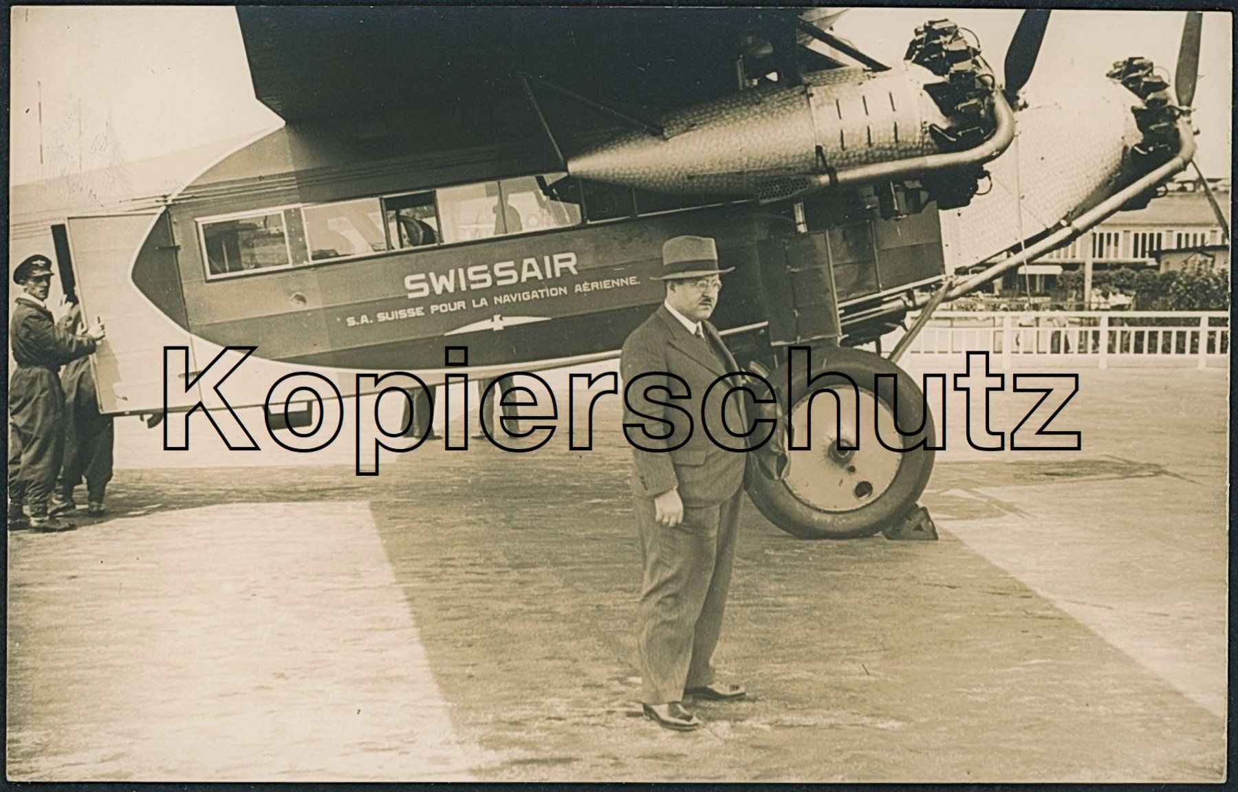 Cartoline postali: ZH Dübendorf - Flugplatz - Flugzeug - Swissair – Nuovo (secondo la descrizione) da Schindellegi venduto da stationary