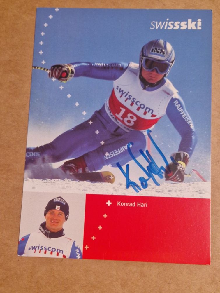 Autografi: Konrad Hari - handsigniert – Usato da Menziken venduto da Autogramme