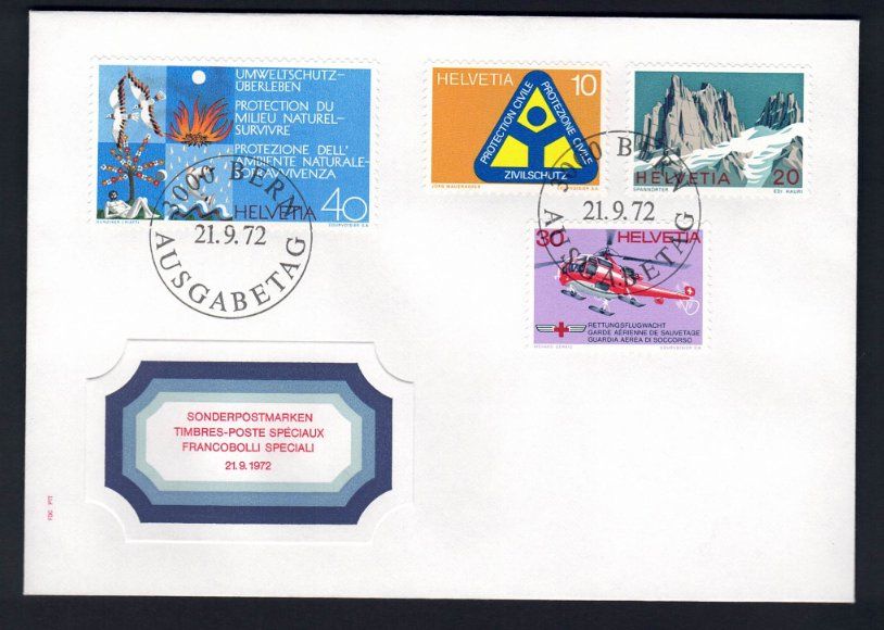 Tutti i francobolli: Sammlung CH Ersttagsbriefe 1972 – Nuovo (secondo la descrizione) da Pfäffikon ZH venduto da Romulus 2