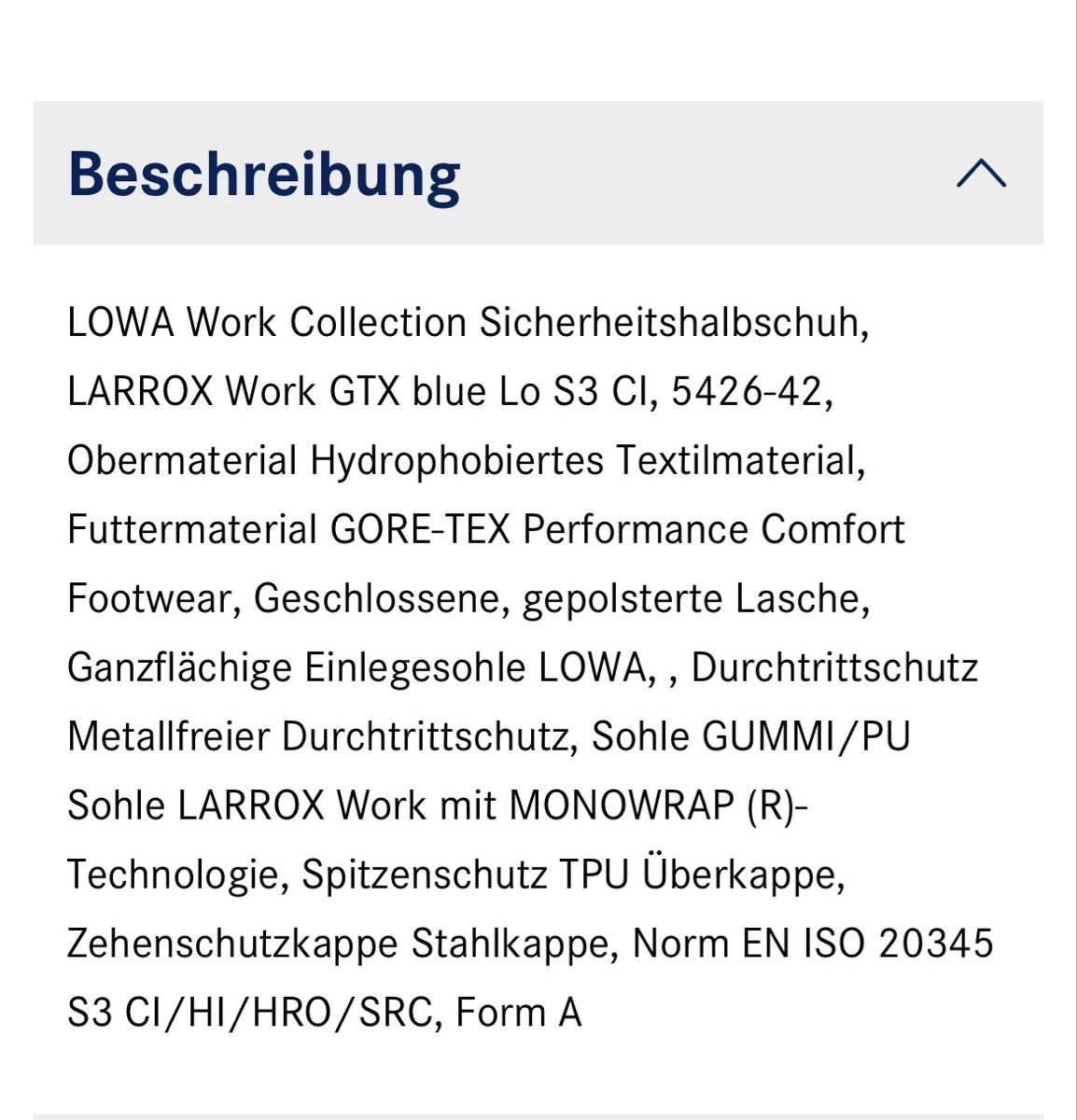 Lowa Scarpe da uomo: LOWA WORK Sicherheitshalbschuh LARROX Work GTX Grösse 42 – Nuovo e nell'imballaggio originale da Bützberg venduto da ben_2fvf 5