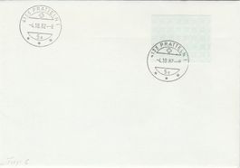 Abart bei Nr. 6 schwacher Druck