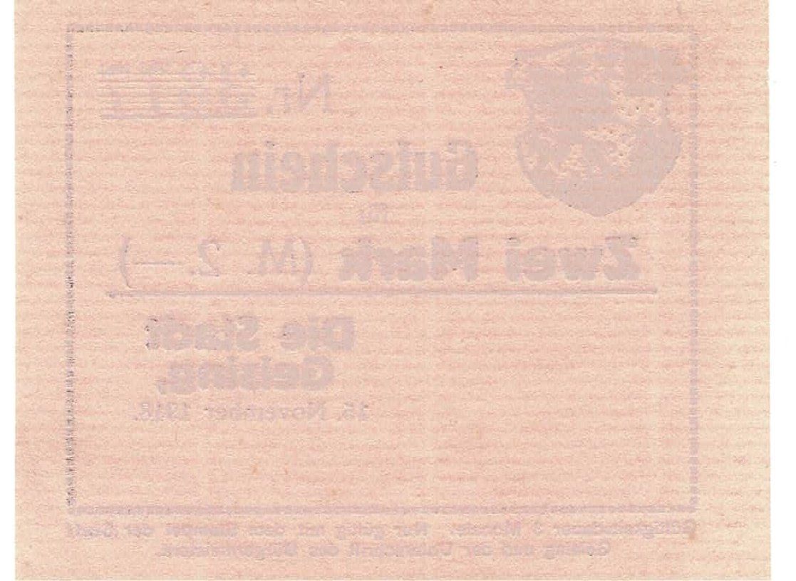 Banconote: Geising 2 Mark 15.11.1918 VZ+-VZ++ – Usato da Steffisburg venduto da ber_8htf 1