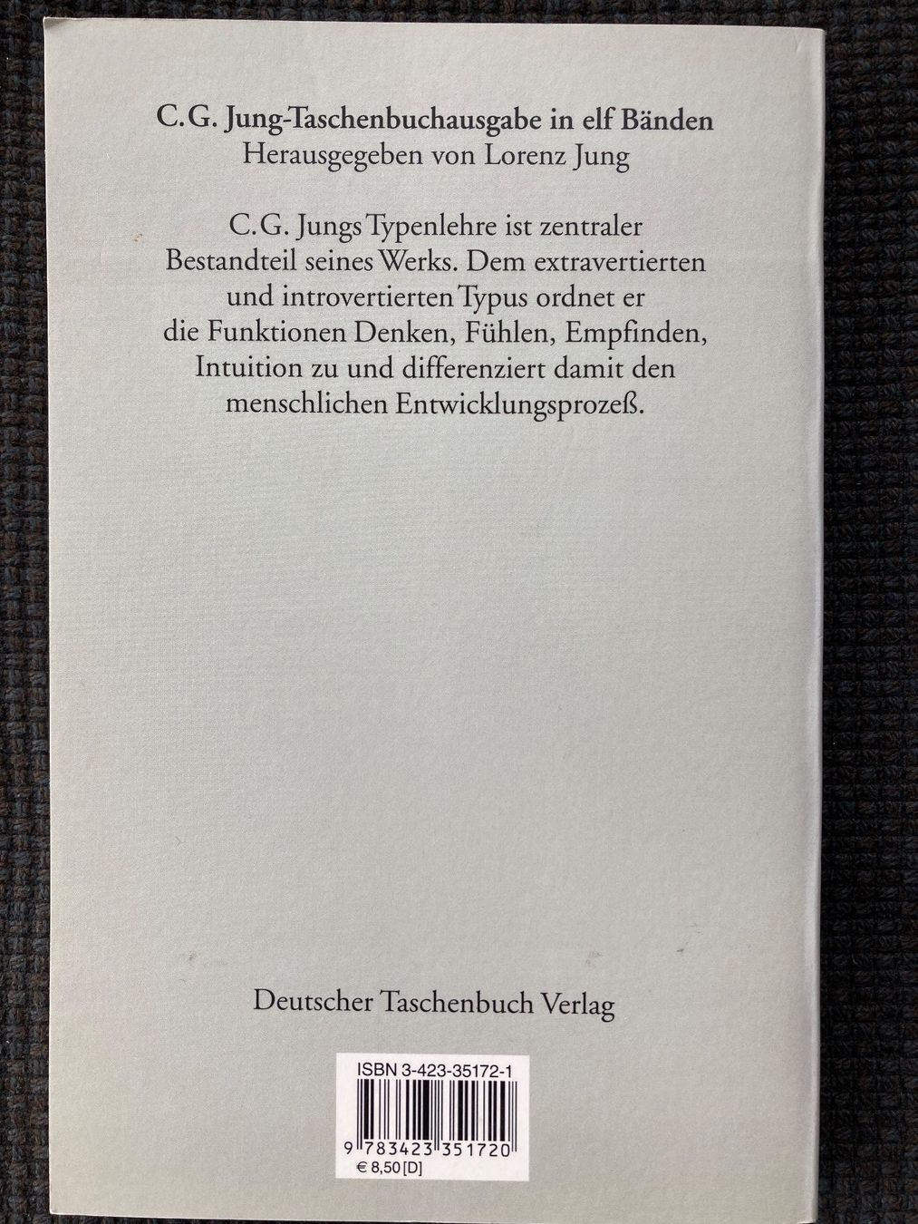Libri: C.G.Jung, Typologie – Usato da Baden venduto da Yoyo1 1