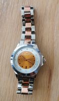 LBVYR silbrig, goldige Armband-Uhr
