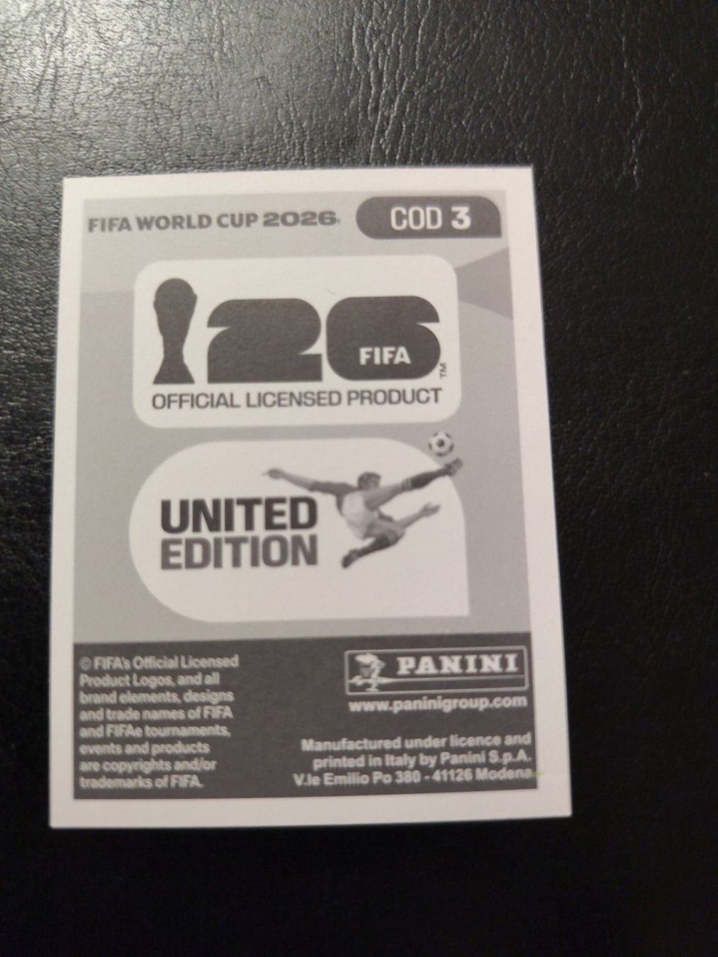 Panini Carte collezionabili: Panini FIFA World Cup 2026 COD 3 – Nuovo (secondo la descrizione) da Matzingen venduto da Clie42 1