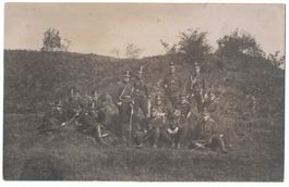 Soldaten bei Rast, um 1910, verm. Bataillon 44