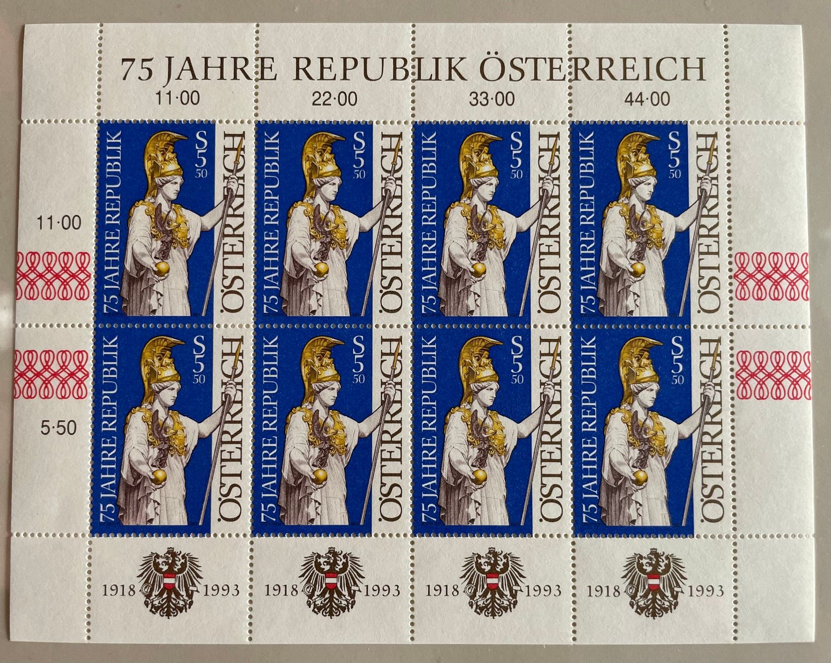 Alle Briefmarken: Österreich Kleinbogen 1993 ** – Neu (gemäss Beschreibung) aus Davos Platz von StephGla