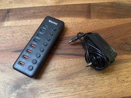WENTER USB Hub 3.0 Active, 11 Ports 36 W (EU/CH Plug)