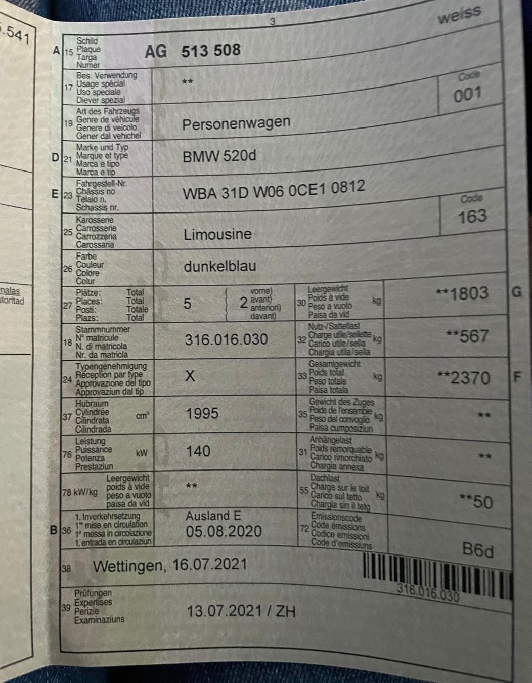 Automobili: Bmw – Usato da Buchs AG venduto da slo_5dsr 4