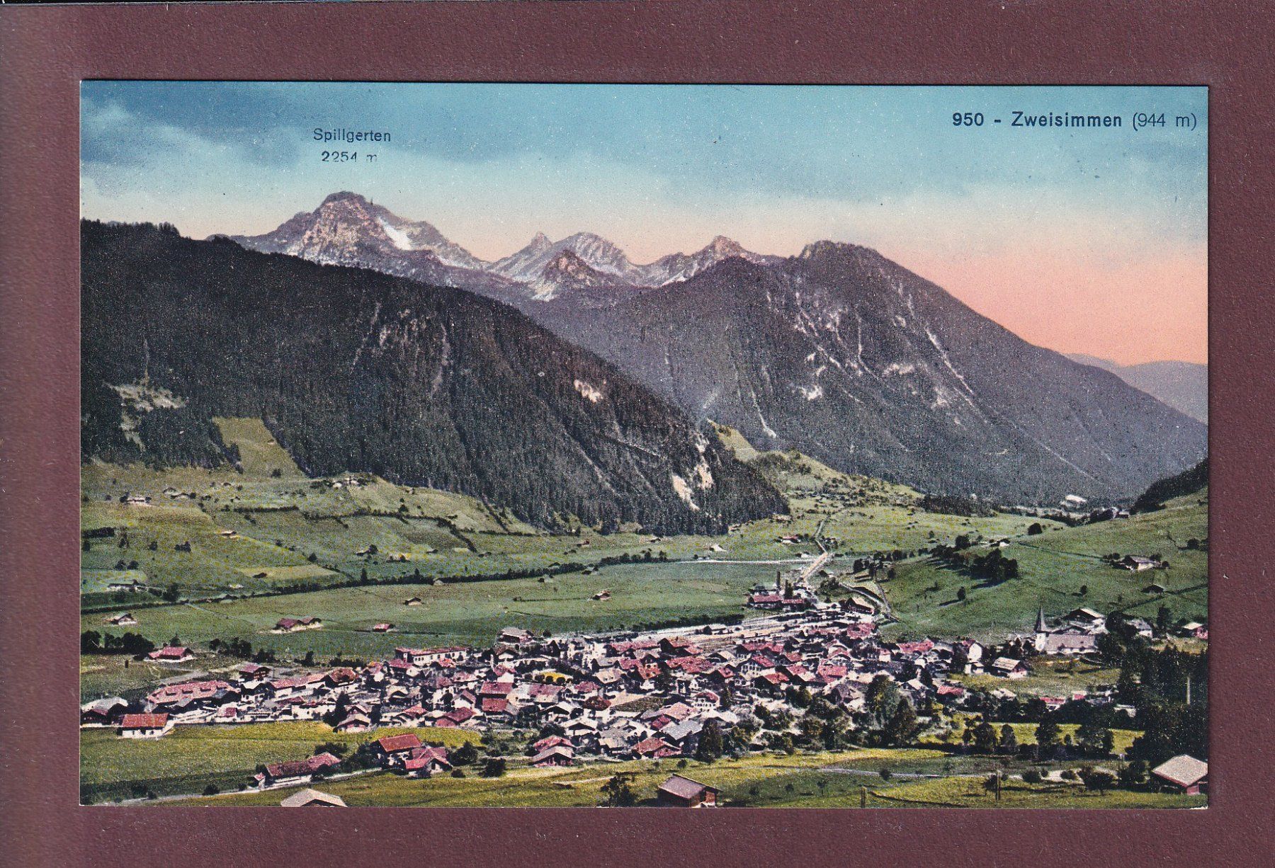 Cartoline postali: ZWEISIMMEN - Spillgerten – Usato da Pully venduto da nicecards