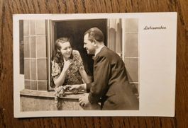 Liebeswerben, Paar am Fenster, Feldpost