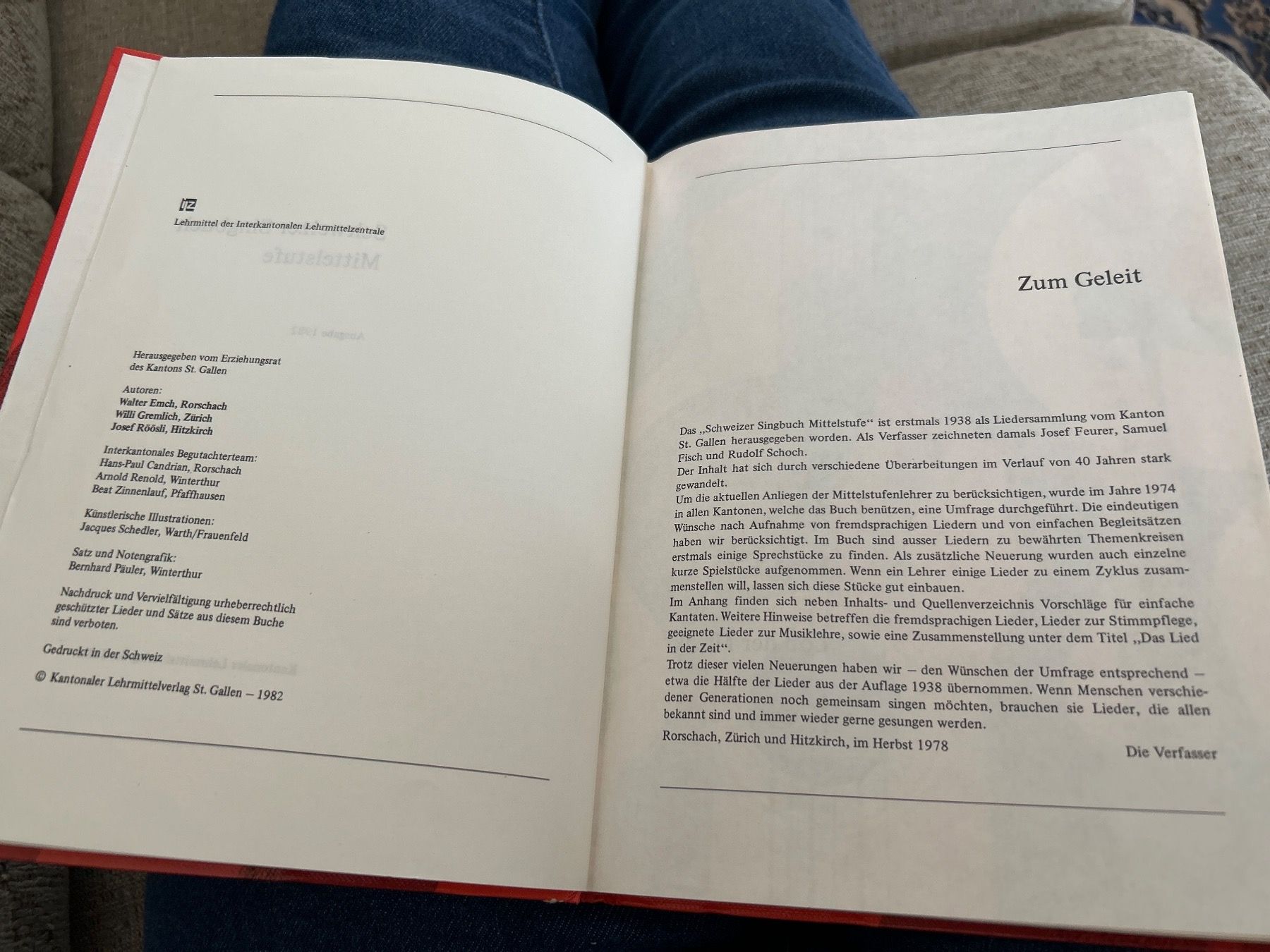 Bücher: Schweizer Singbuch 1982 – Gebraucht aus Champfèr von Rothli 1