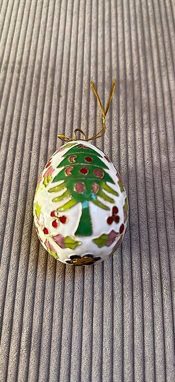 Tutte le decorazioni: Cloisonné Ei Weihnachtskugel Weihnachtsbaum H 9cm – Usato da Basel venduto da Joshy03 1