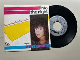 TONY BEVERLY tolle Single Into the night 80's Hit Kult Disco