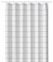 Rideau de douche IKEA “Jämtstarr” à carreaux