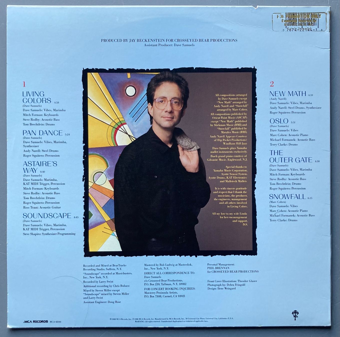 Dischi in vinile: DAVE SAMUELS - LIVING COLORS – Usato da Poliez-Pittet venduto da Newtown-Records 1