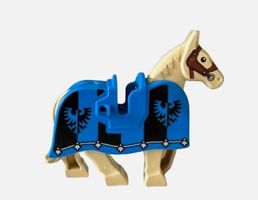 LEGO Minifigur Pferd mit Schabracke (aus Set 10305)