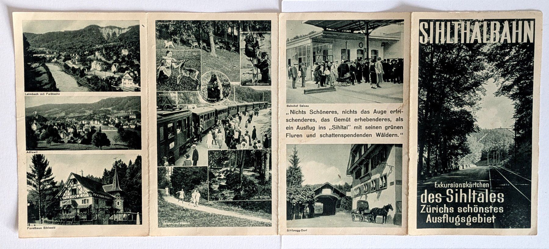 Documenti: PROSPEKT "SIHLTHALBAHN" ca. 1935 BROCHURE – Usato da St. Gallen venduto da modernetc 1