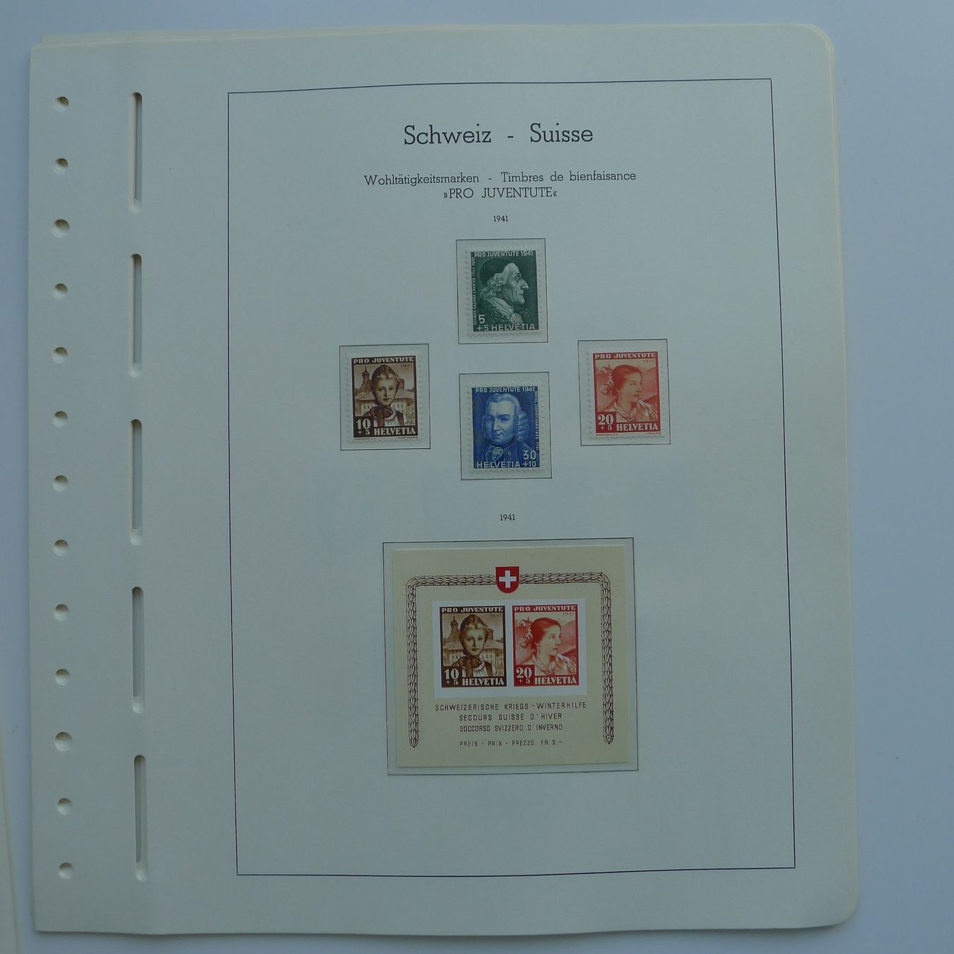 Alle Briefmarken: Sammlung Pro Juventute postfrisch ** (Vorläufer) Kat: 2400.- – Gebraucht aus Ebikon von SilvioFreund 8