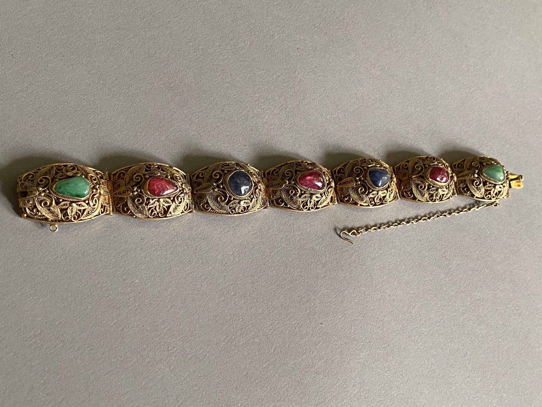 Bracciali & Braccialetti: CHINA / EDELSTEIN-ARMBAND – Nuovo (secondo la descrizione) da Basel venduto da shorthills_2013 8