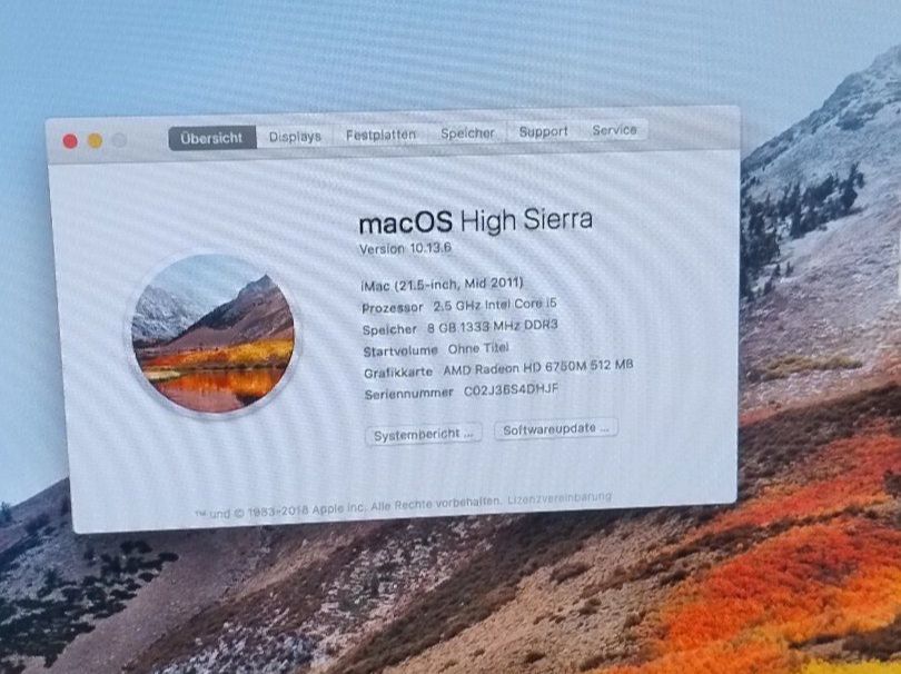 Apple PC: Imac mid 2011 – Usato da Egg b. Zürich venduto da el_gato_77 2