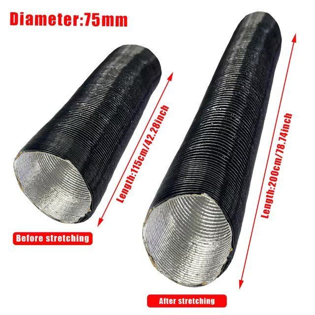 Tuyau De Chauffage Voiture 19mm X 2m - Caoutchouc EPDM Renforcé Textile, Résistant à -40°C à +120°C